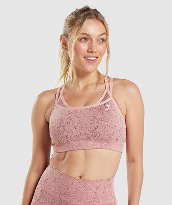 Gymshark Adapt Fleck Seamless Sport Bh Dam Rosa | SE 2917XYU